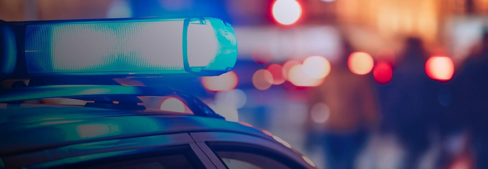 Picture of police sirens on a police car.