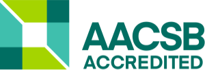 Badge reading Association to Advance Collegiate Schools of Business (AACSB) accredited.