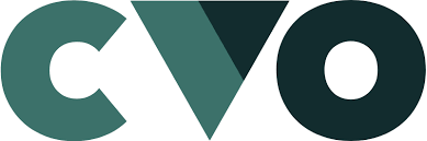 Logo of College Values Online (CVO)  in teal and dark green colors.