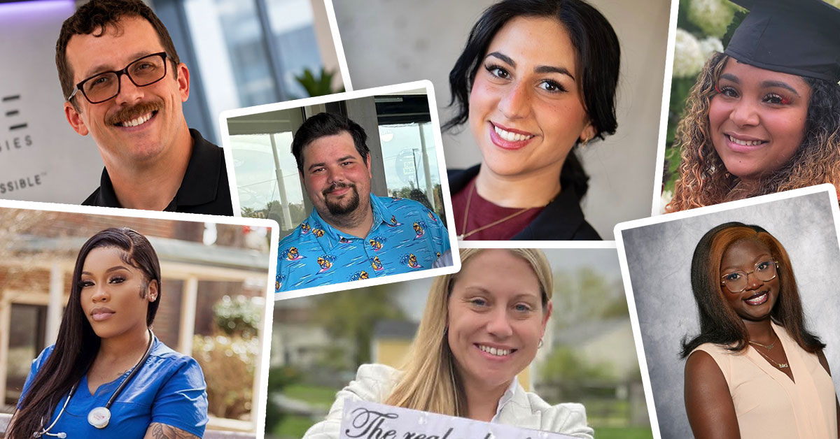 A collage of UC Online Ambassador headshots.