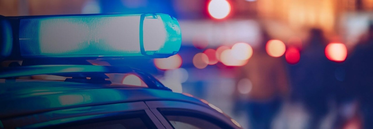 Picture of police sirens on a police car.